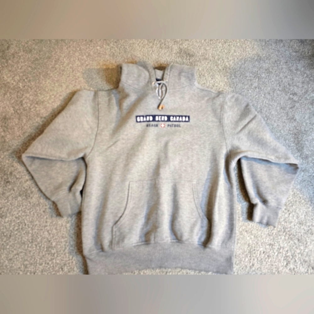 Grand Bend Canada Beach Patrol Heather Grey Hoodie By Archie's Surf Shop Coastal